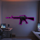 M4A1 Metal Neon Weapon Wall Art - NCN0062