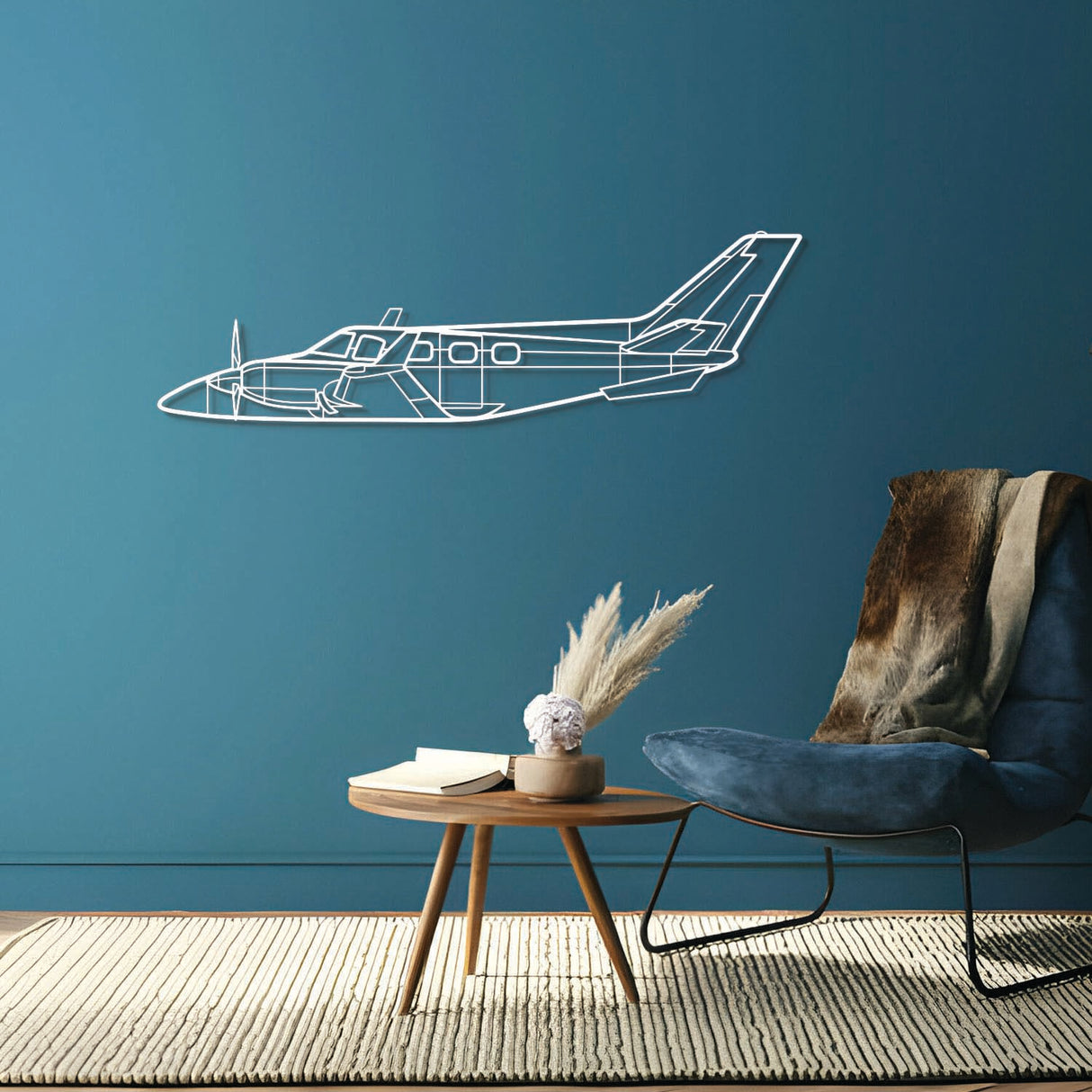 B60 Duke Metal Aircraft Wall Art - NCP0412