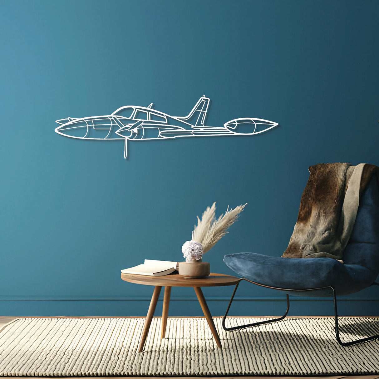 310R Angle Metal Aircraft Wall Art - NCP0304