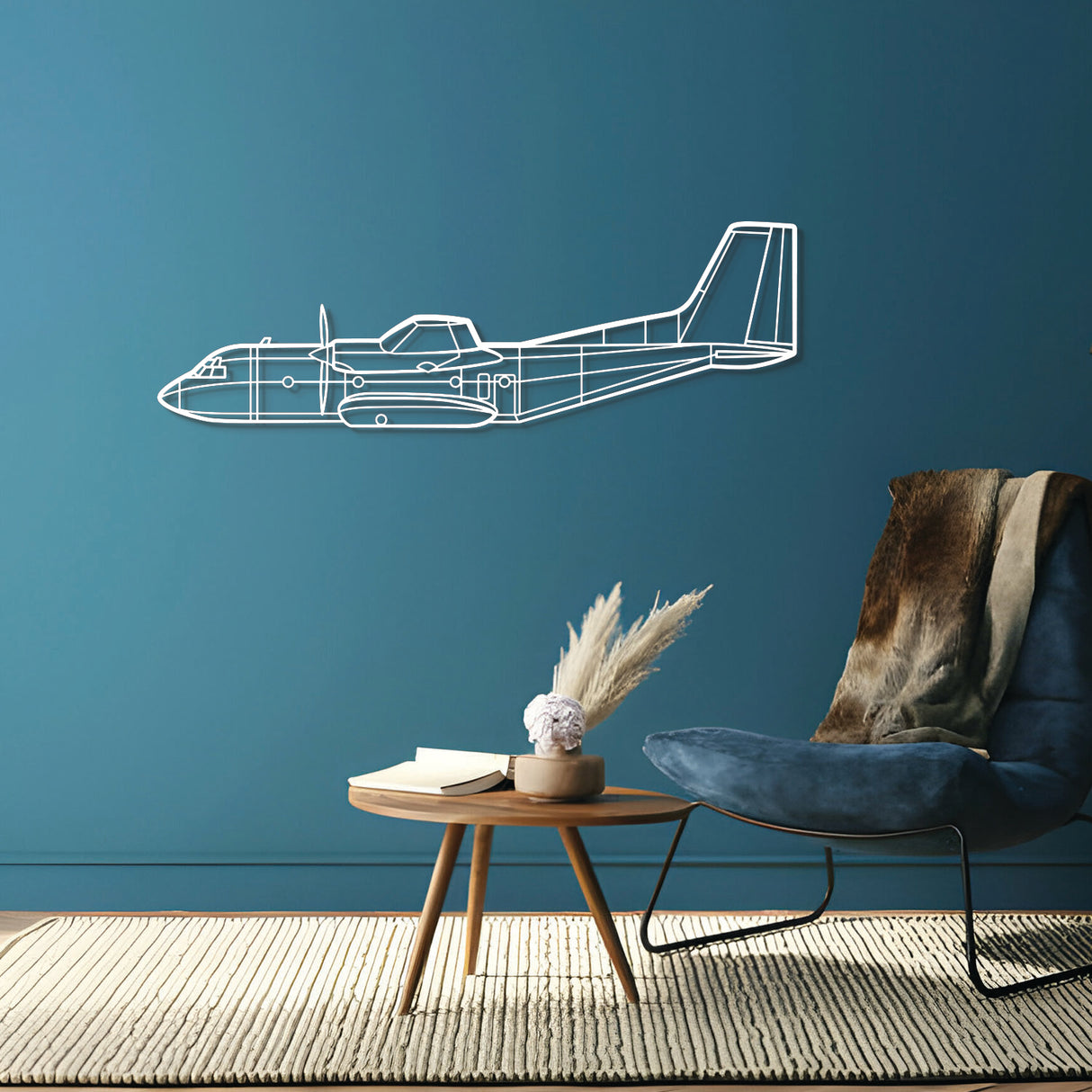 C-160 Metal Aircraft Wall Art - NCP0042