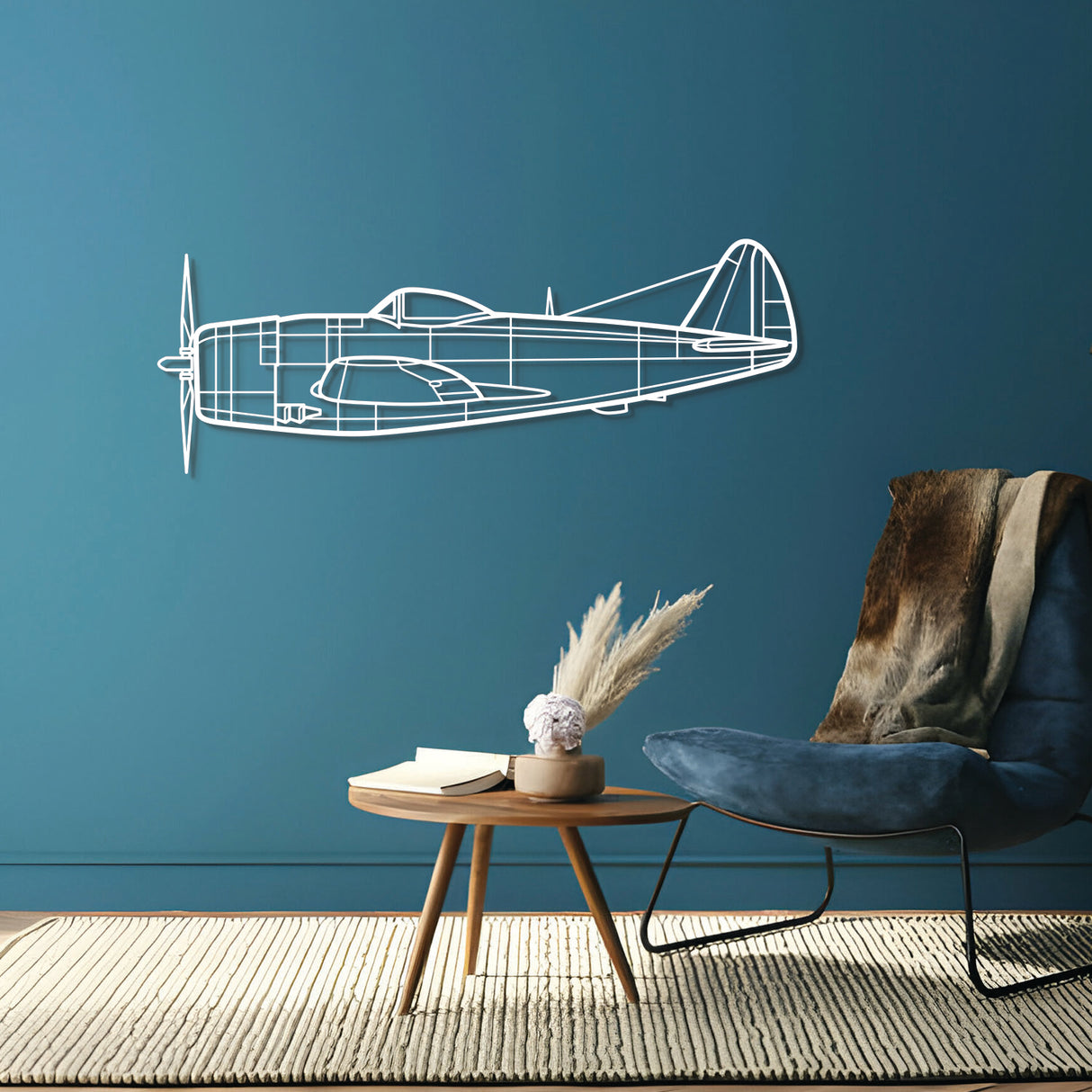 P-47D Metal Aircraft Wall Art - NCP0110