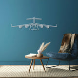 C-17 Globemaster III Metal Aircraft Wall Art - NCP0038