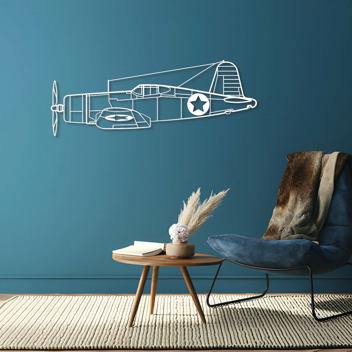 F4U Corsair Metal Aircraft Wall Art - NCP0072