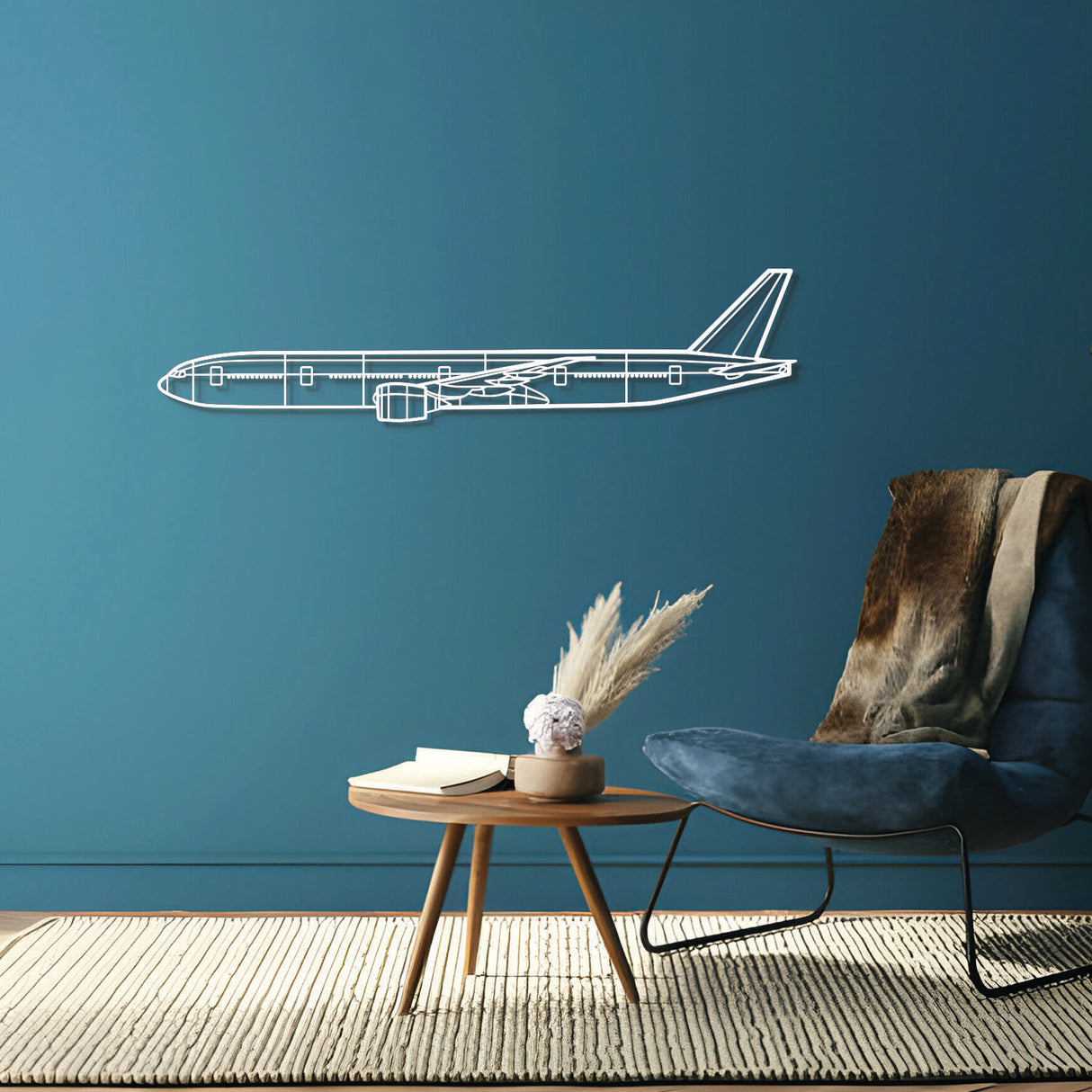 777-300ER Metal Aircraft Wall Art - NCP0012