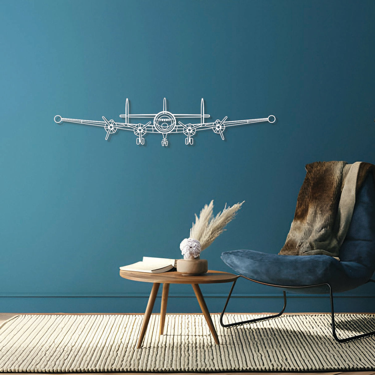 Super Constellation Front Metal Aircraft Wall Art - NCP0445