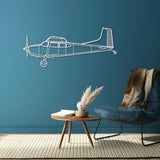 A185F Skywagon Metal Aircraft Wall Art - NCP0211