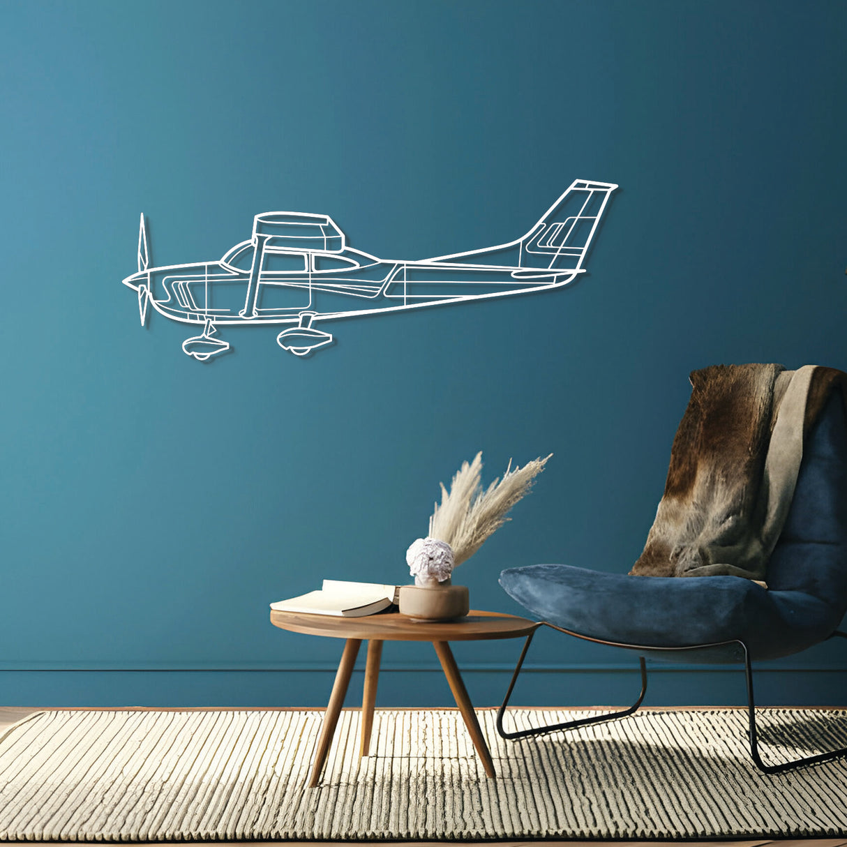 C182 Metal Aircraft Wall Art - NCP0043