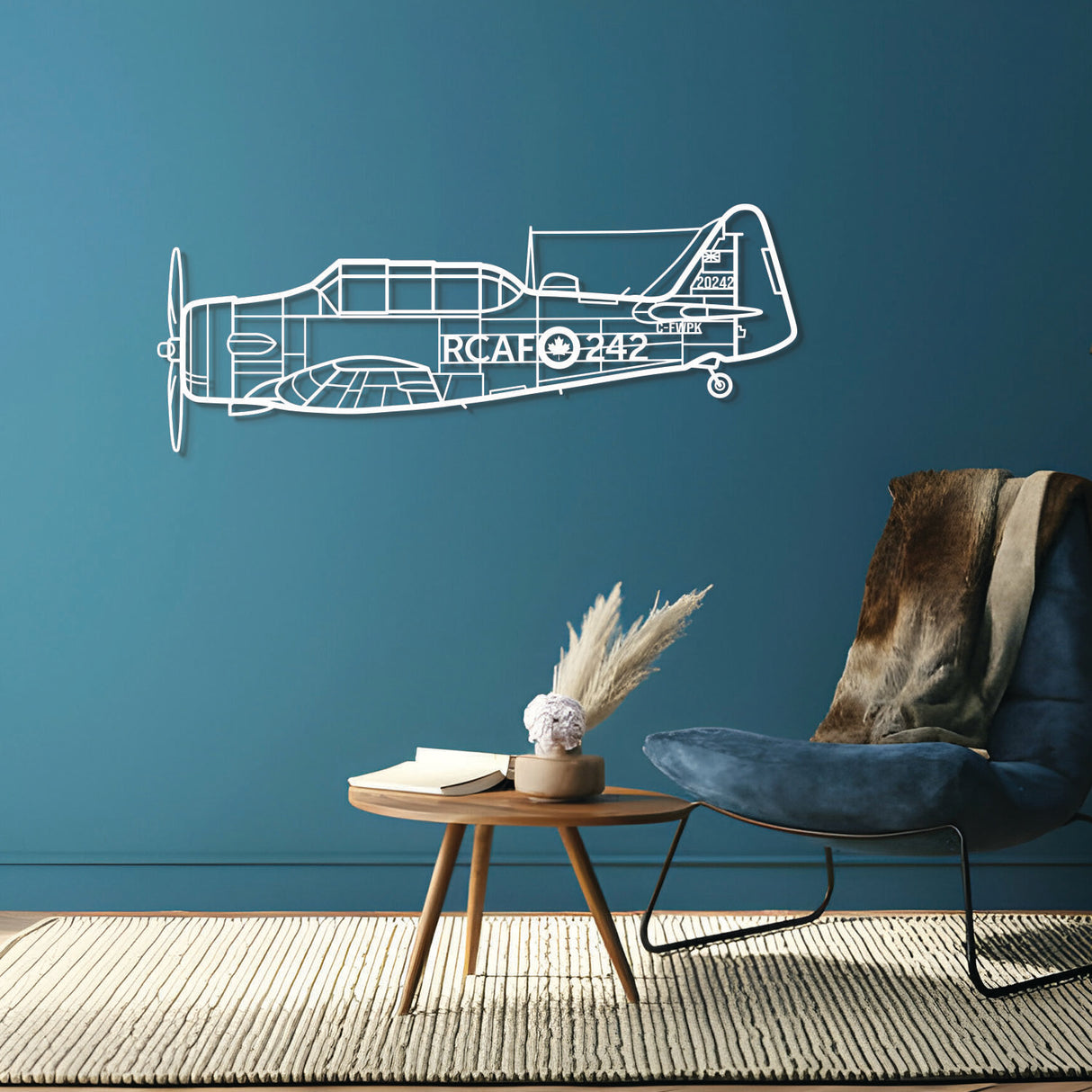 Harvard Metal Aircraft Wall Art - NCP0228