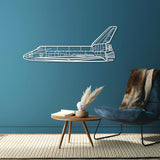 Space Shuttle Metal Aircraft Wall Art - NCP0127