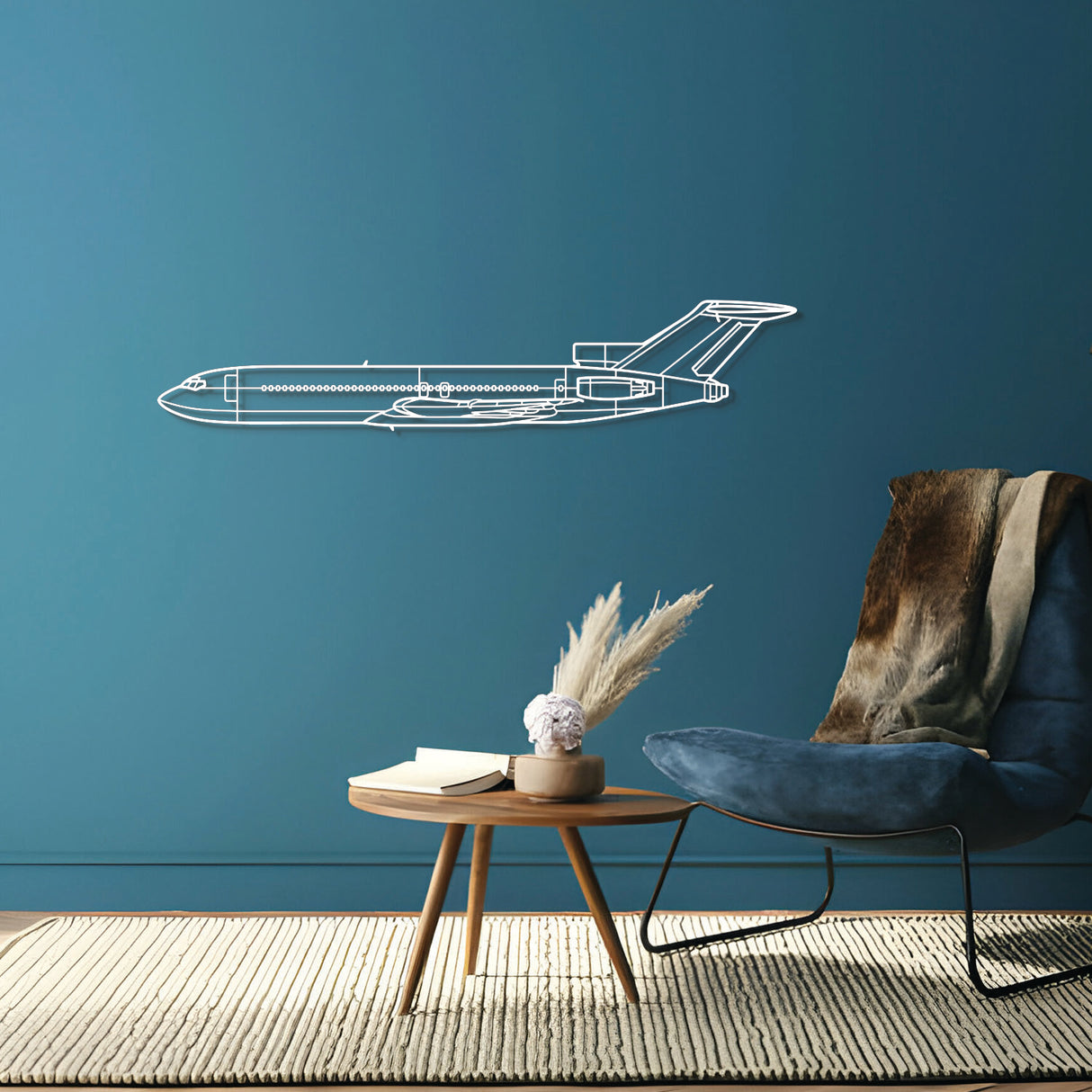 727 Metal Aircraft Wall Art - NCP0005