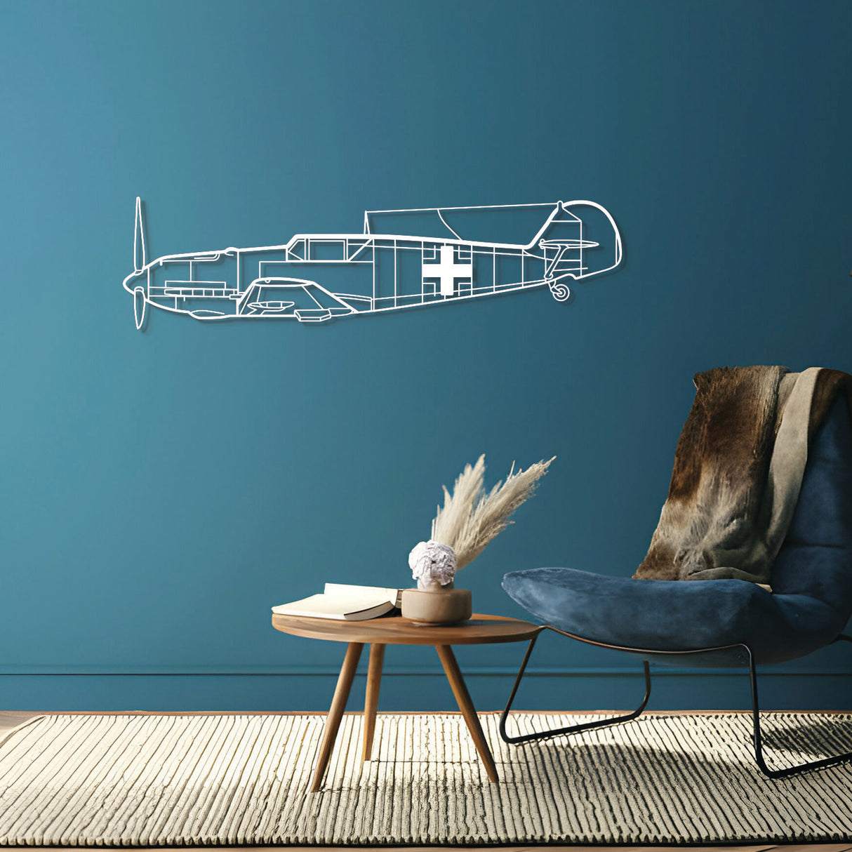 BF 109 Metal Aircraft Wall Art - NCP0035