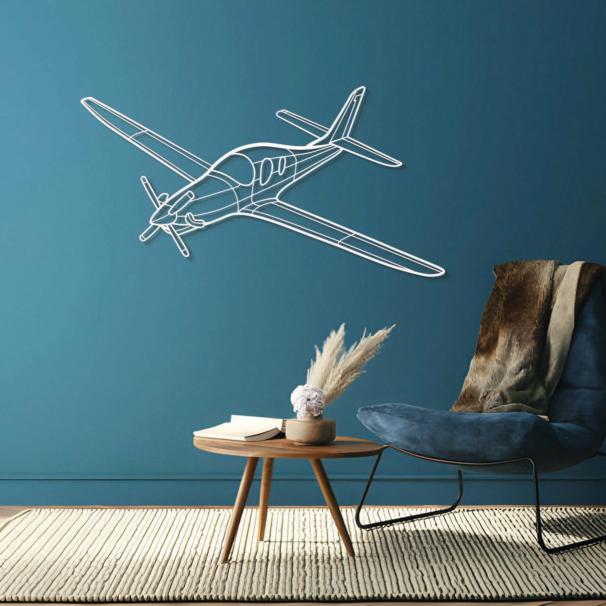 Evolution Angle Metal Aircraft Wall Art - NCP0420