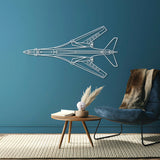 B-1B Lancer Top Metal Aircraft Wall Art - NCP0464