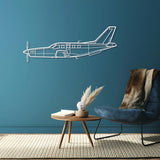 TBM 700B Metal Aircraft Wall Art - NCP0300