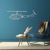 UH-1-MED Huey Metal Aircraft Wall Art - NCP0145