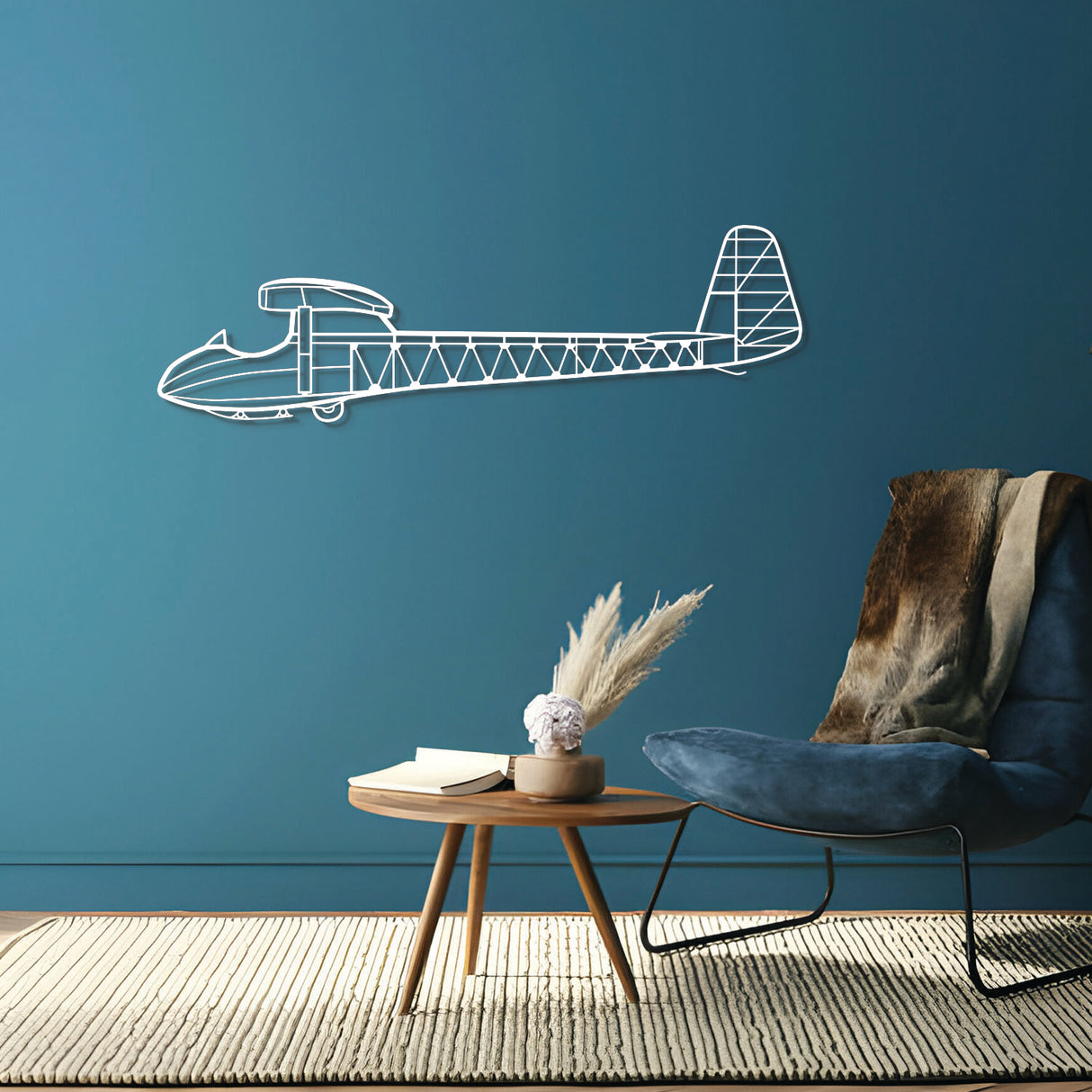 T.21B Sedbergh Metal Aircraft Wall Art - NCP0347