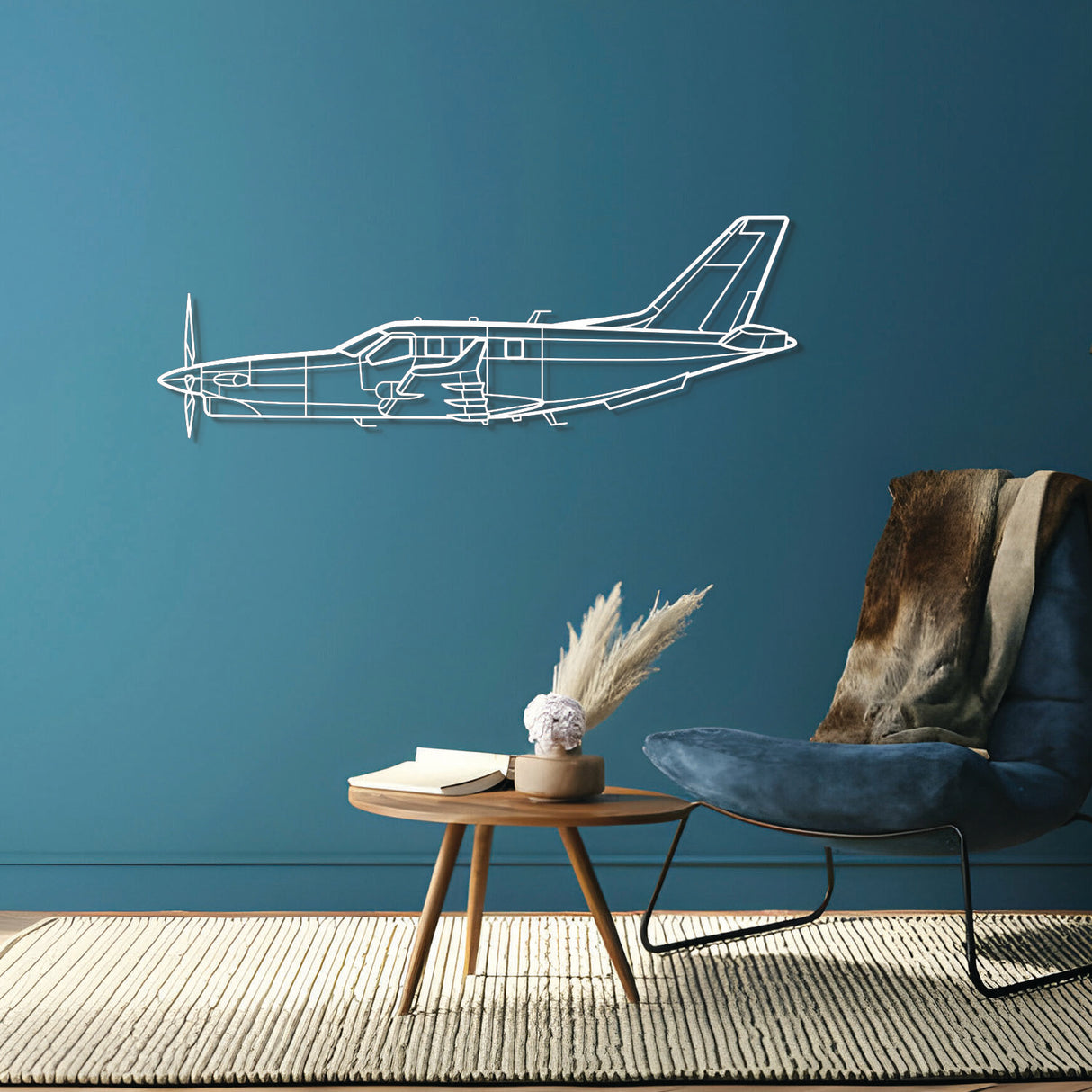 TBM 960 Metal Aircraft Wall Art - NCP0199