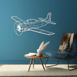 T-28 Trojan Angle Metal Aircraft Wall Art - NCP0141