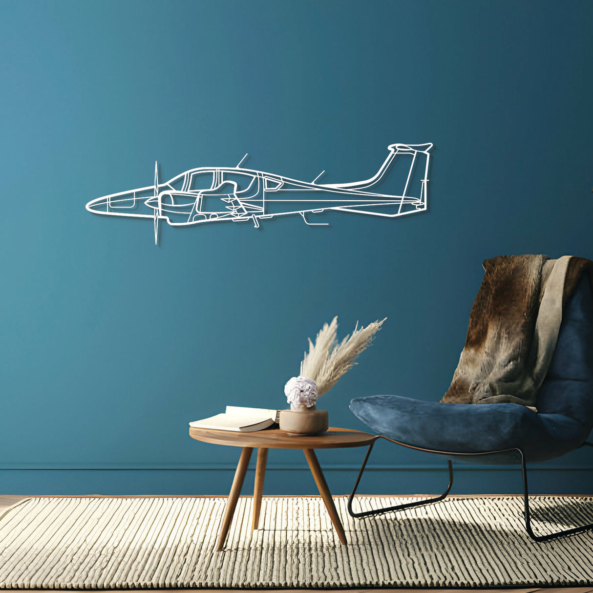 DA62 Metal Aircraft Wall Art - NCP0056