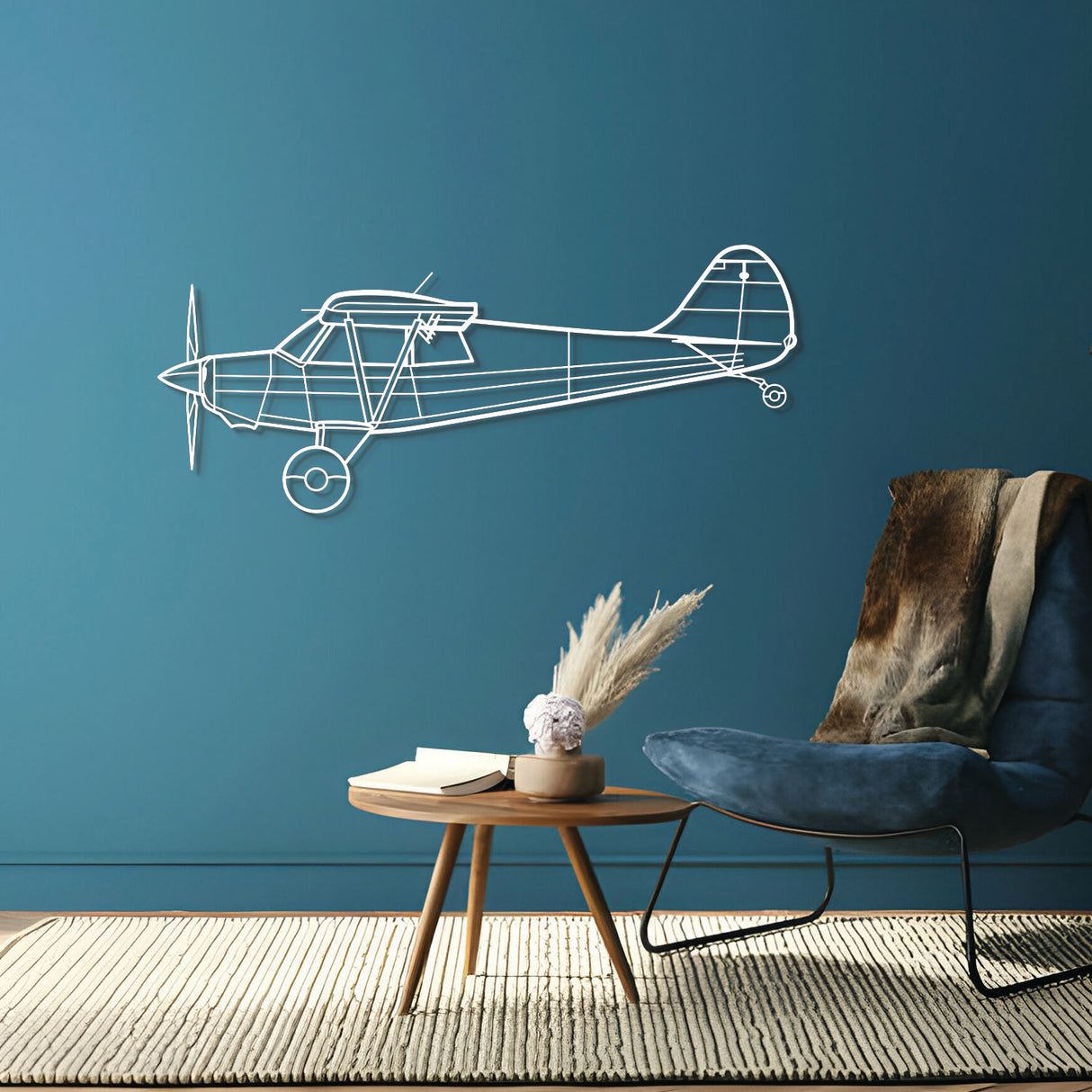 Husky A-1C Metal Aircraft Wall Art - NCP0096