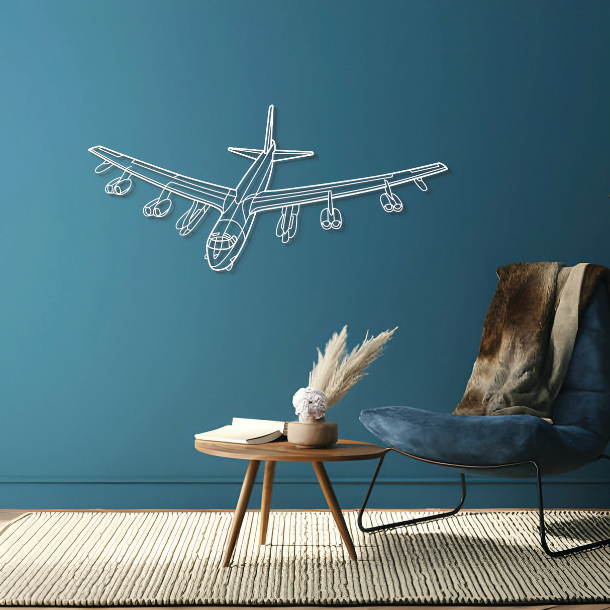 B-52G Stratofortress Angle Metal Aircraft Wall Art - NCP0368