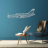 TBM 850 Metal Aircraft Wall Art - NCP0142