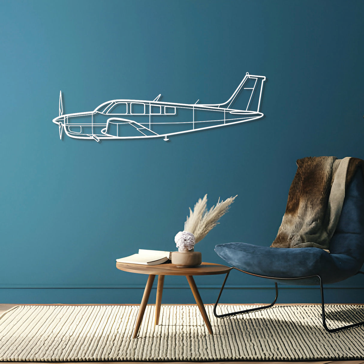 Bonanza A36 Metal Aircraft Wall Art - NCP0036