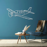 Bonanza F33C Angle Metal Aircraft Wall Art - NCP0369