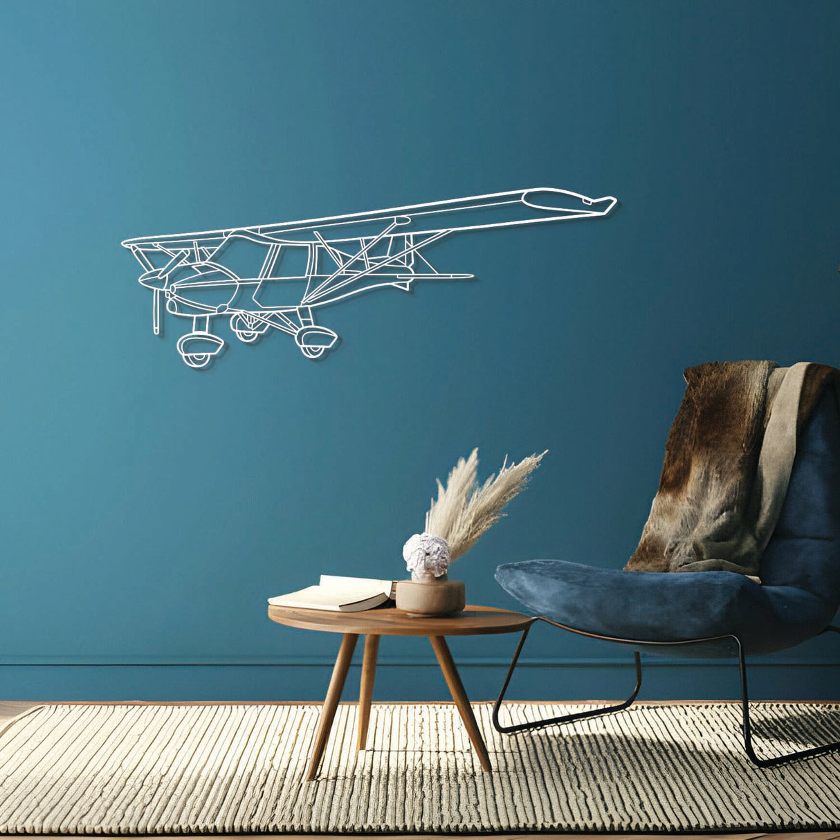 C42B Angle Metal Aircraft Wall Art - NCP0467