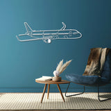 A321 Neo Angle Metal Aircraft Wall Art - NCP0364