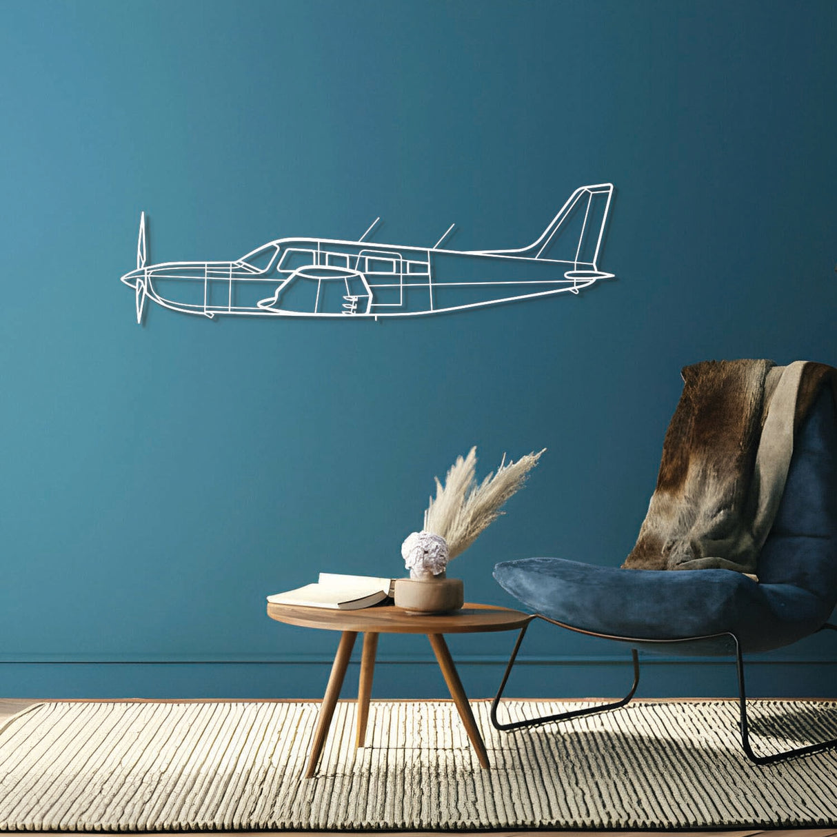 PA-32R-301 Saratoga HP II Metal Aircraft Wall Art - NCP0437