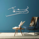 CRJ700 Angle Metal Aircraft Wall Art - NCP0374