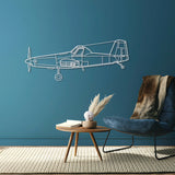 AT-500 Metal Aircraft Wall Art - NCP0462