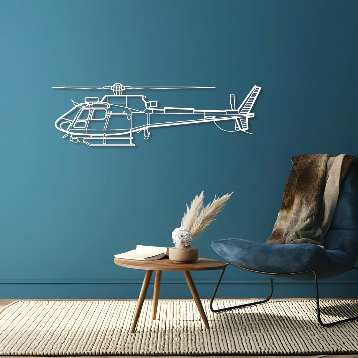 H125E Metal Aircraft Wall Art - NCP0093