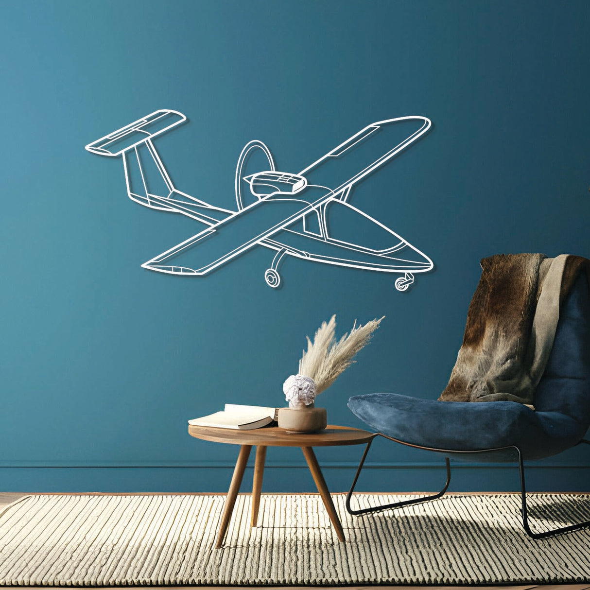 500 TF Angle Metal Aircraft Wall Art - NCP0457