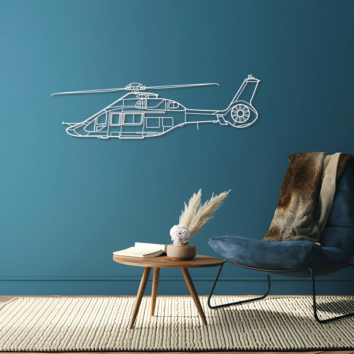 H160 Metal Aircraft Wall Art - NCP0382