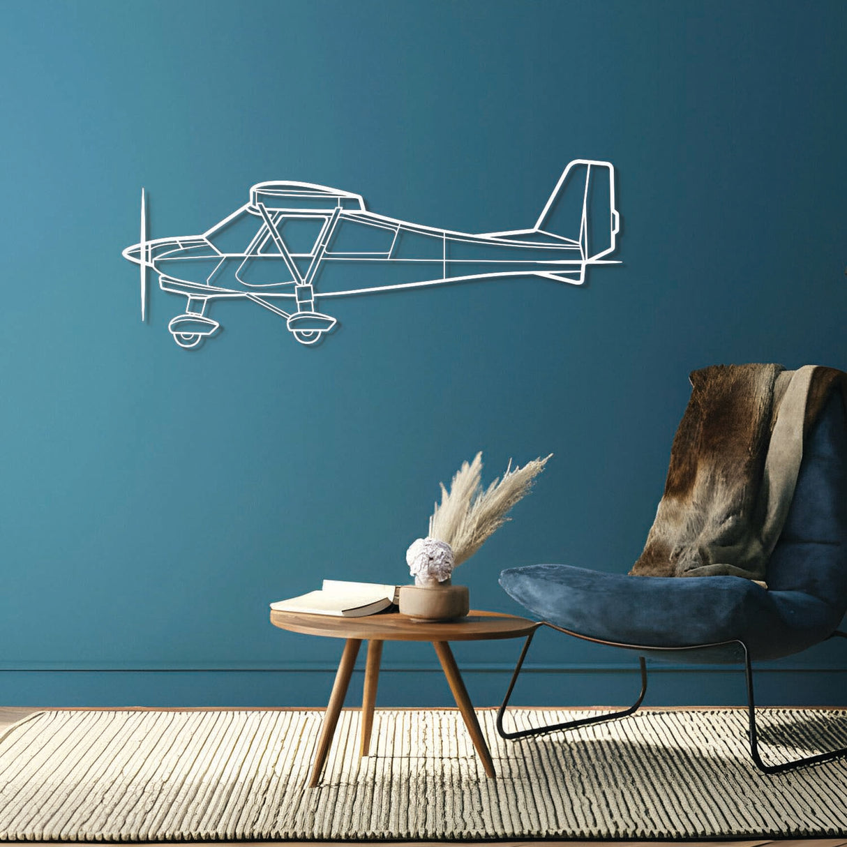 C42B Metal Aircraft Wall Art - NCP0414