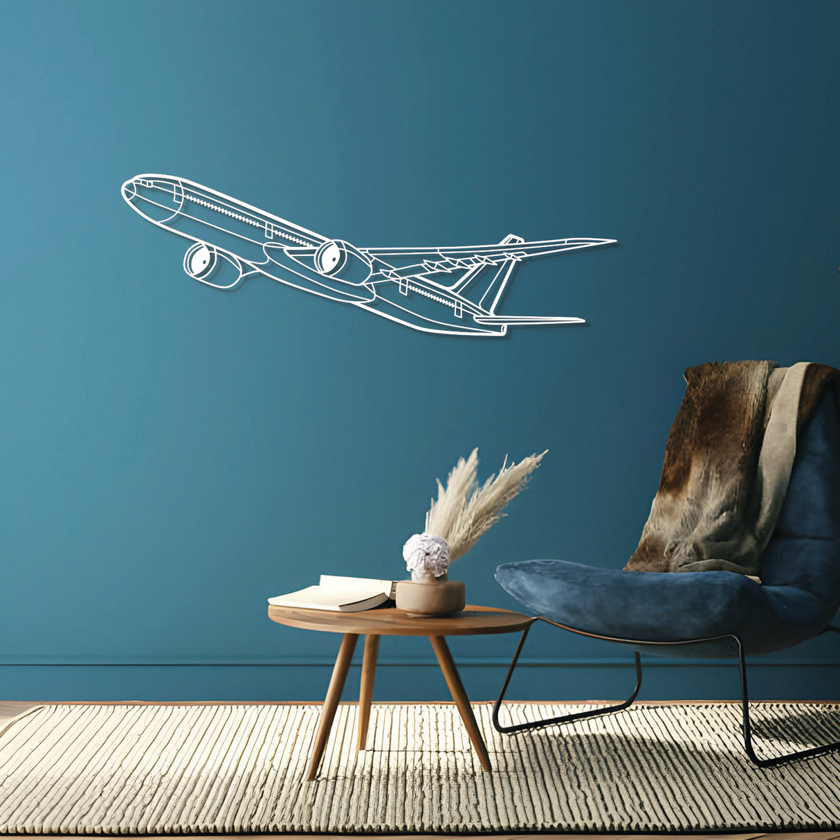 777-9 Angle Metal Aircraft Wall Art - NCP0362