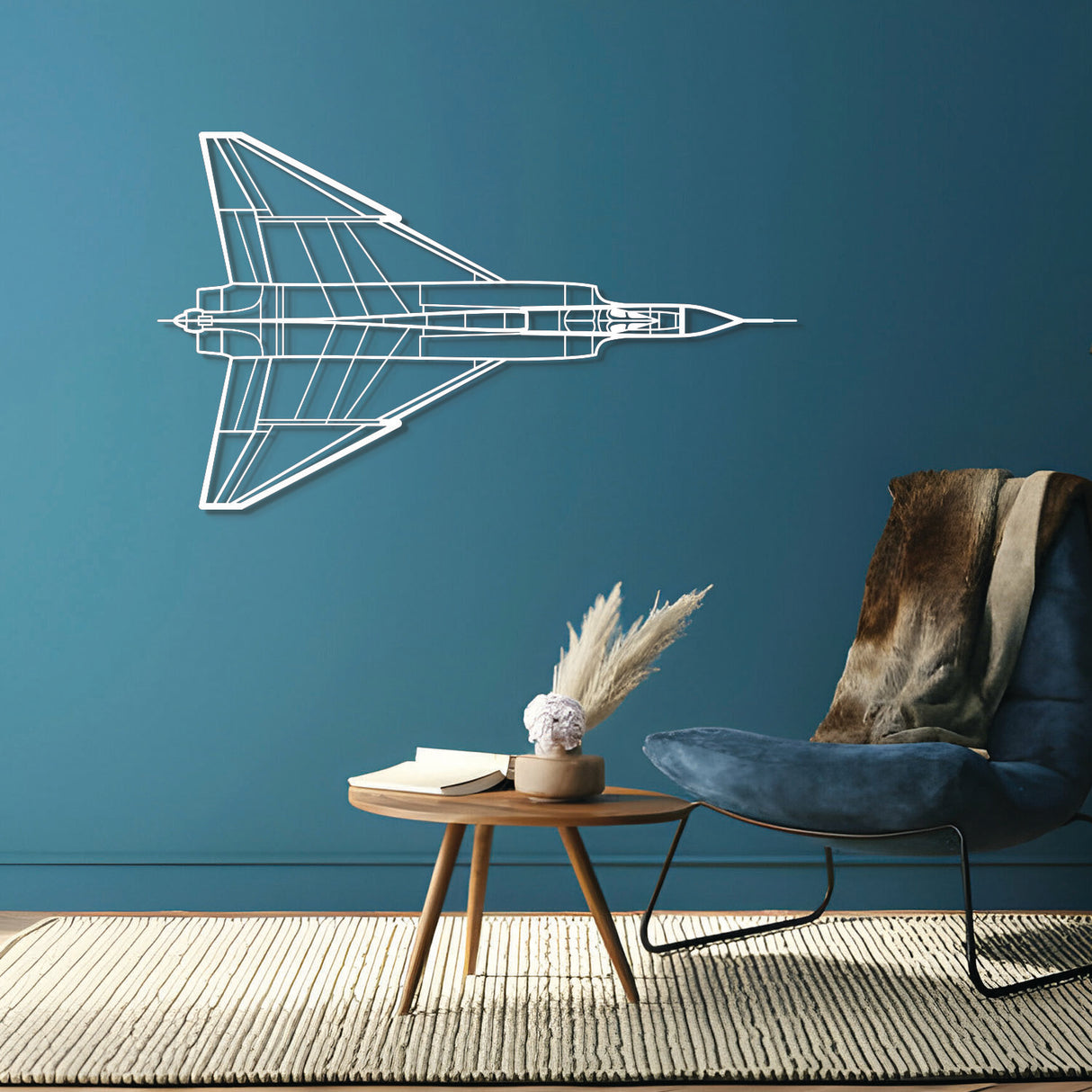 CF-105 Arrow Top Metal Aircraft Wall Art - NCP0166