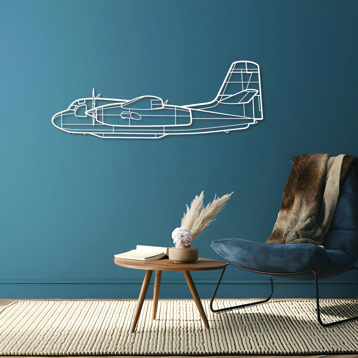 S-2T Metal Aircraft Wall Art - NCP0341