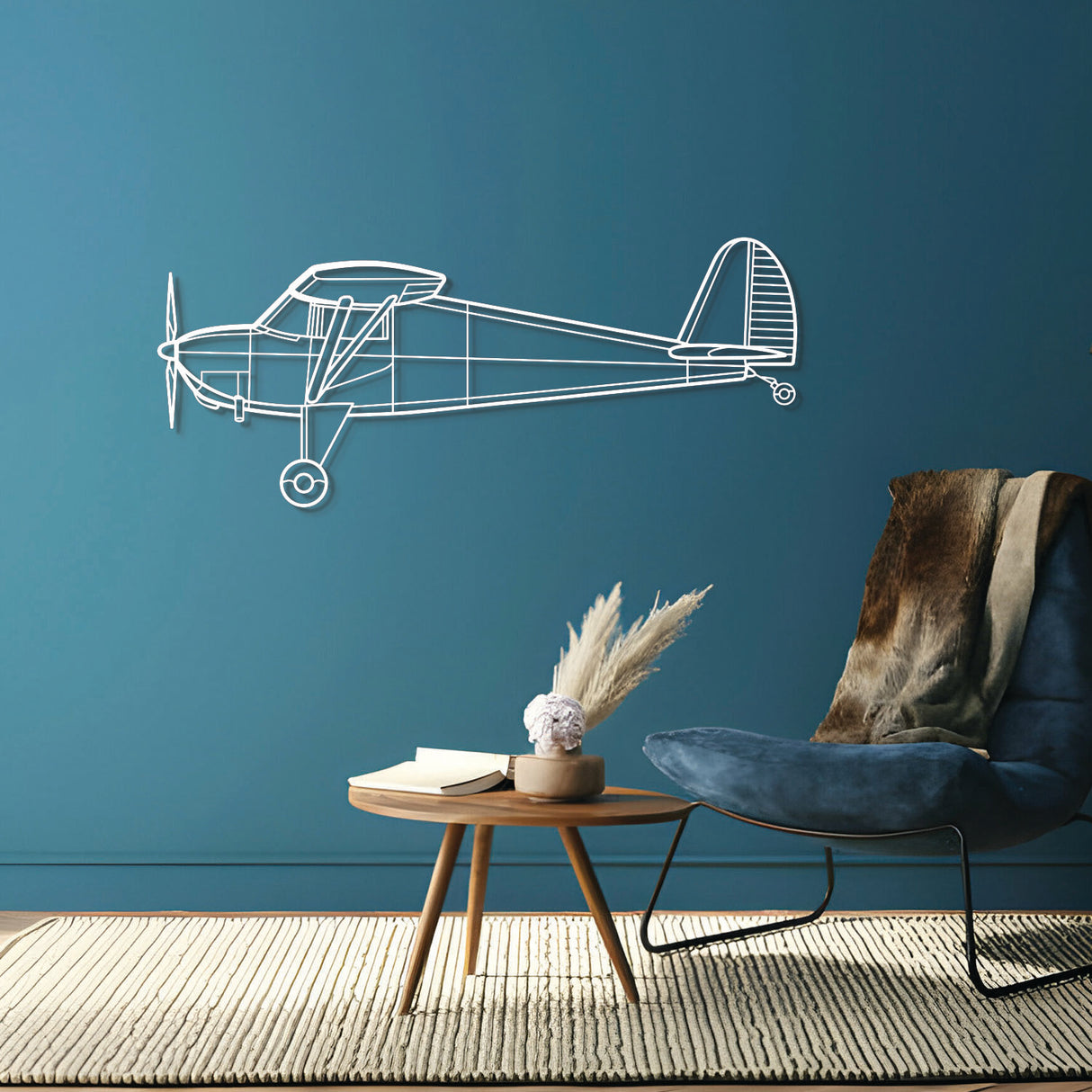 Luscombe 8A Metal Aircraft Wall Art - NCP0184