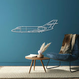 Falcon 20 Metal Aircraft Wall Art - NCP0477