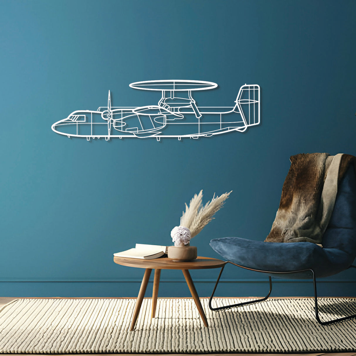 E-2D Hawkeye Metal Aircraft Wall Art - NCP0172