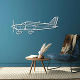 PA-28-180 Cherokee Metal Aircraft Wall Art - NCP0115