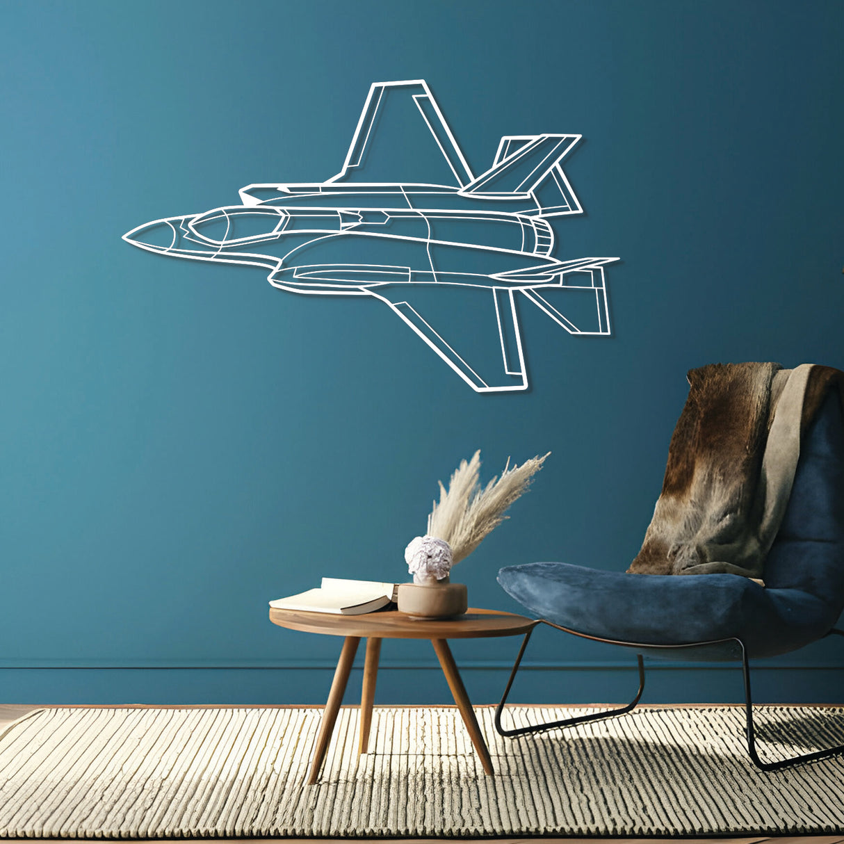 F-35A Lightning II Angle Metal Aircraft Wall Art - NCP0327