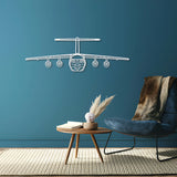 BAe 146 Front Metal Aircraft Wall Art - NCP0033