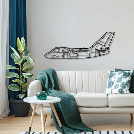 Premium S‑3 Viking metal wall art, no assembly required for sizes under 40″, sleek matte finish ideal for hangars or modern interiors