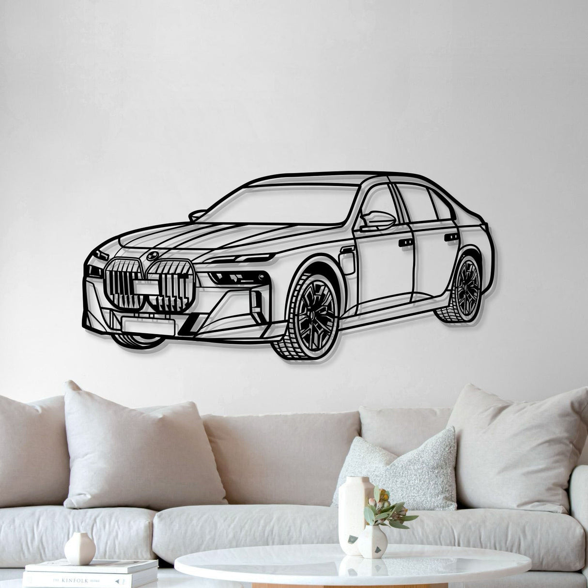 M760 XDrive Limousine Perspective Metal Car Wall Art - NC1244