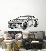 M760 XDrive Limousine Perspective Metal Car Wall Art - NC1244