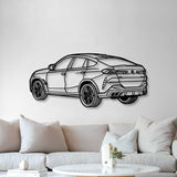 X6 Perspective Metal Car Wall Art - NC1245